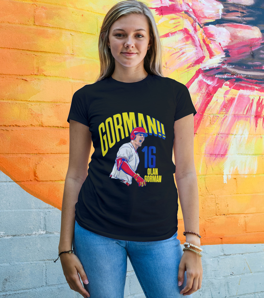 Gorman 16 Nolan Gorman St. Louis Cardinals MLBPA T-Shirt