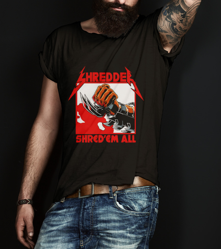 Shredder Shred ‘Em All Metal Fist T-Shirt