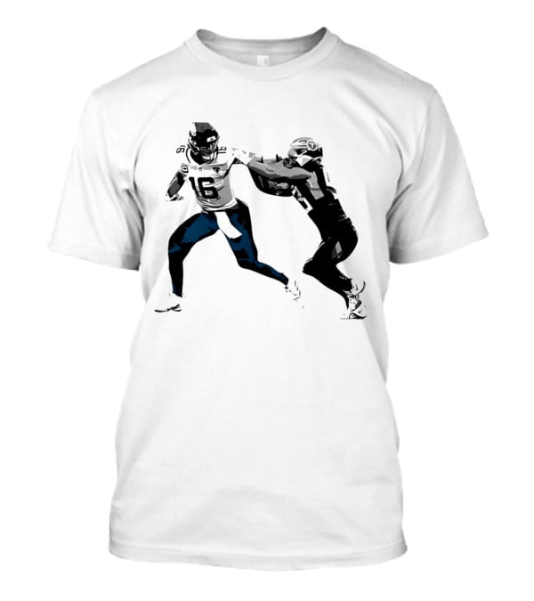 The Stiff Arm Football Move Iconography T-Shirt