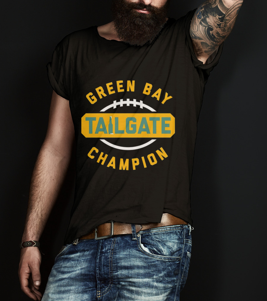 Green Bay Packers Tailgate Football Champion T-Shirt
