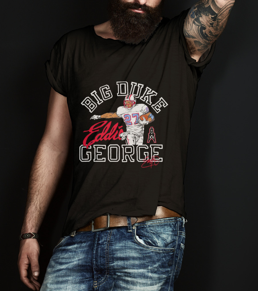 Big Duke Eddie George Tennessee Titans Football 27 Player T-Shirt