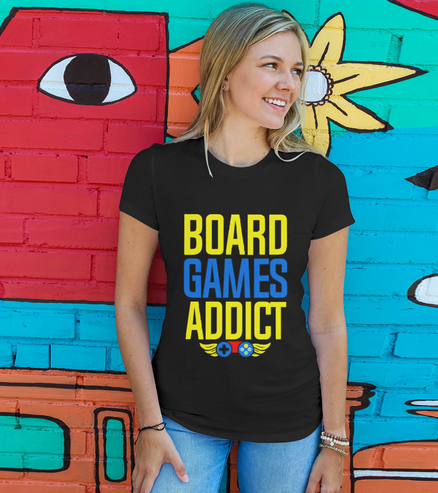 Board Games Addict Controller Wings T-Shirt