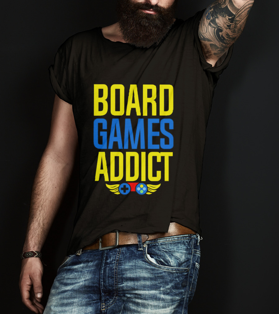 Board Games Addict Controller Wings T-Shirt