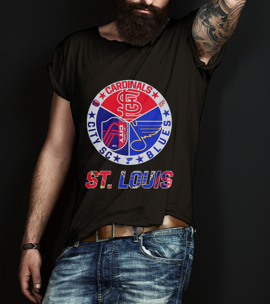 ST Louis Cardinals City SC Blues T-Shirt