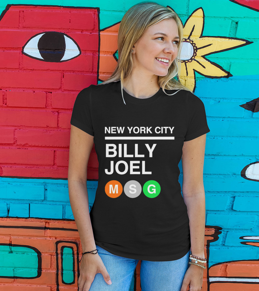 NEW YORK CITY BILLY JOEL MSG Subway T-Shirt