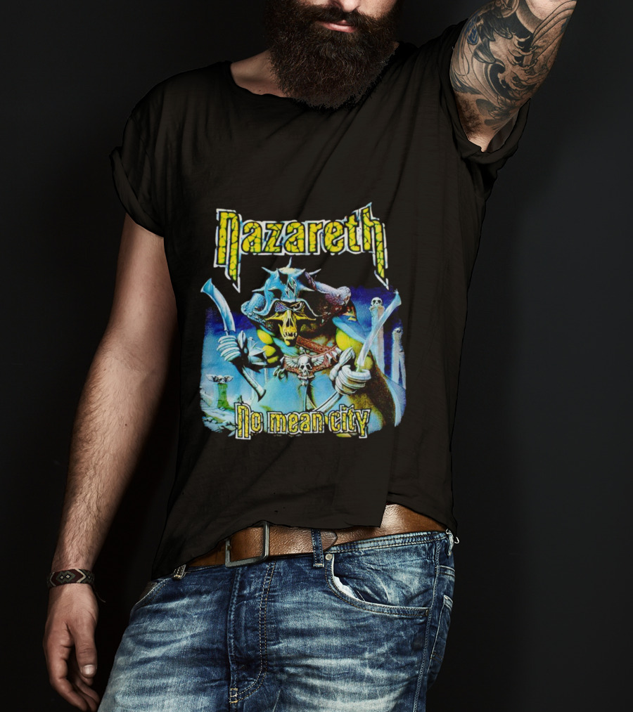 Nazareth No Mean City Skeleton Warrior T-Shirt
