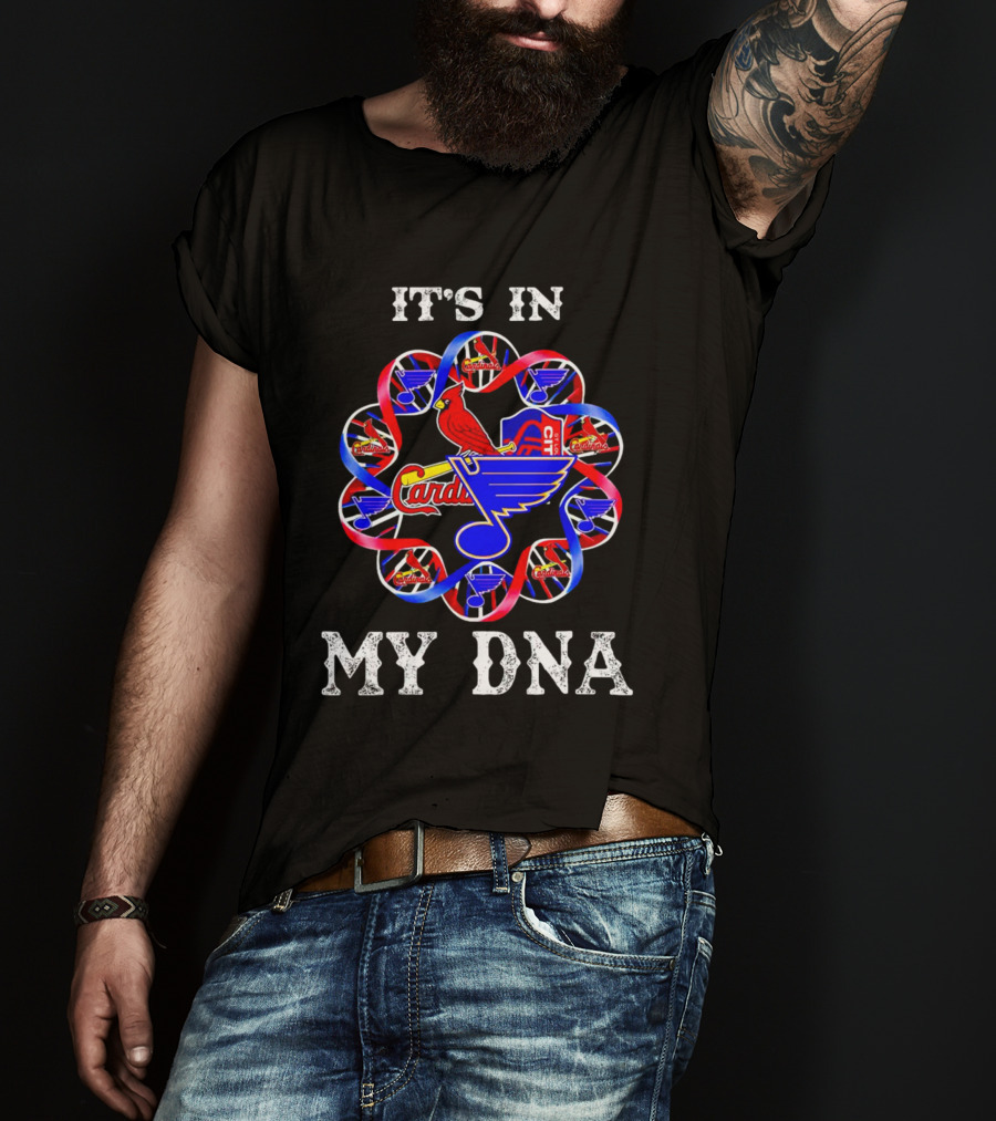 It's In My DNA St Louis City SC Cardinals Blues T-Shirt