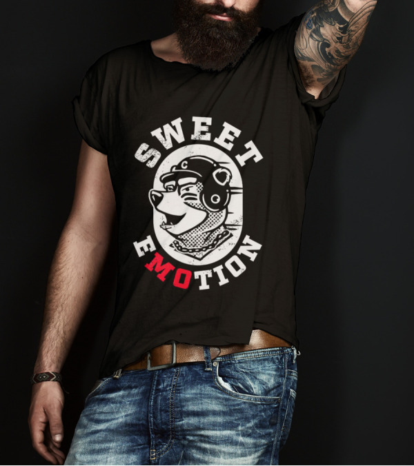 SWEET EMOTION Bear With Helmet And Glasses T-Shirt