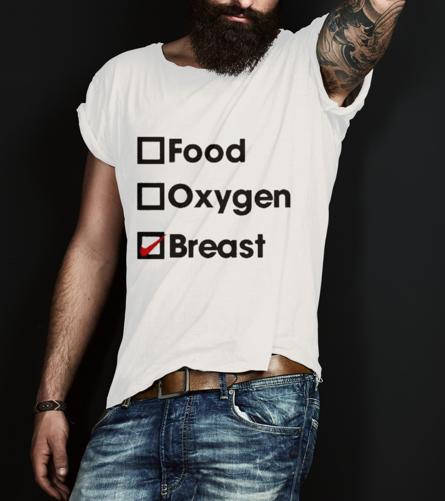 Food Oxygen Breast Checkmark T-Shirt