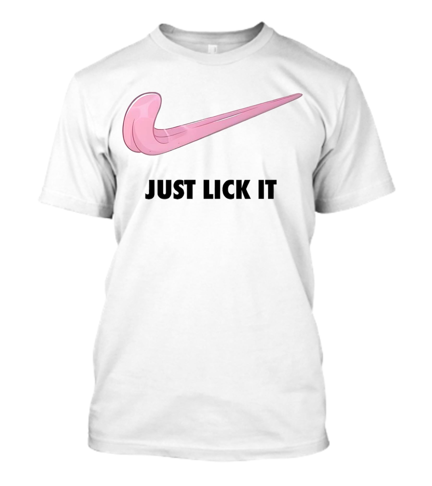 Just Lick It Pink Swoosh T-Shirt