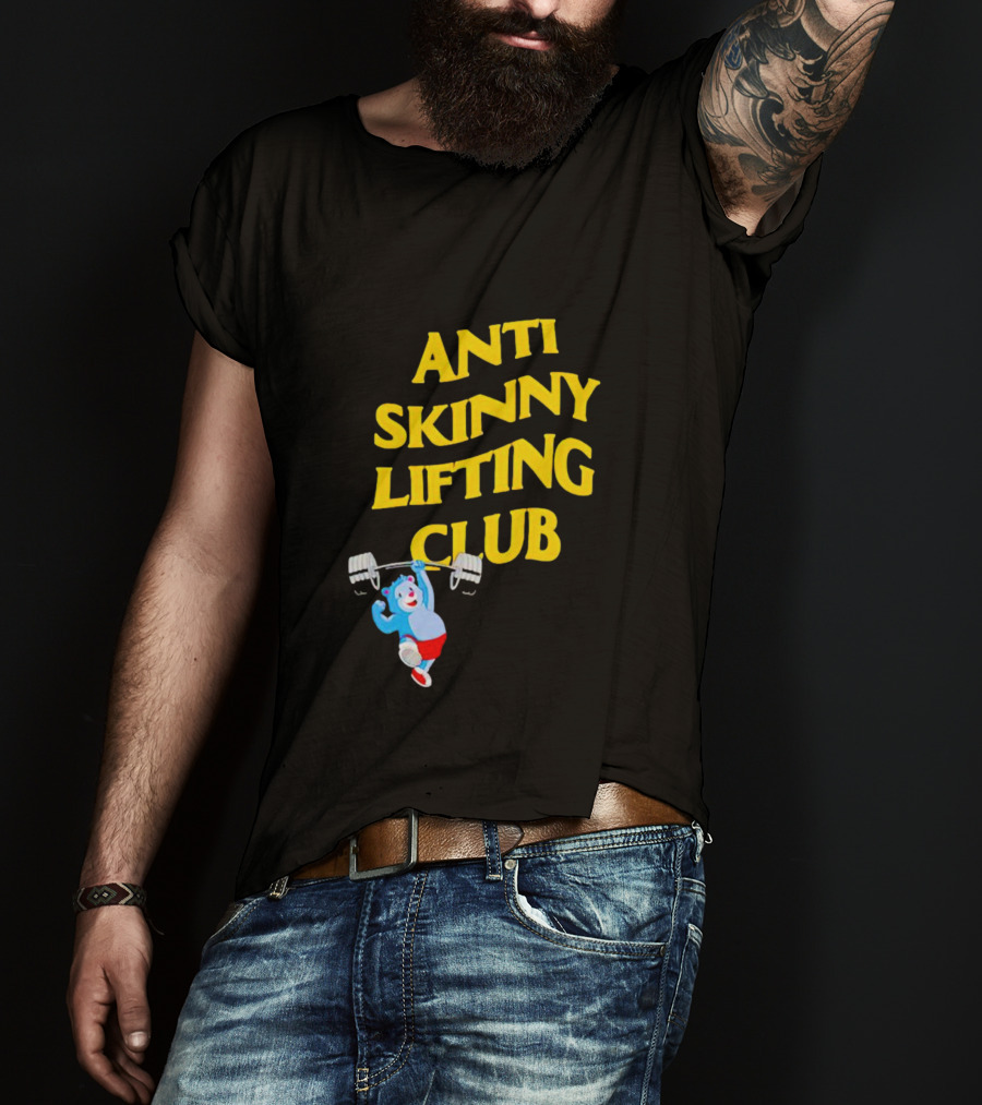 Anti-Skinny Lifting Club Bear Weightlifting T-Shirt