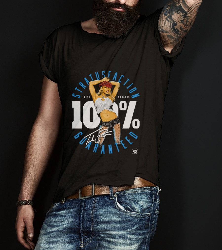 Trish Stratus 100 Percent Stratusfaction Guaranteed WWE Signature T-Shirt