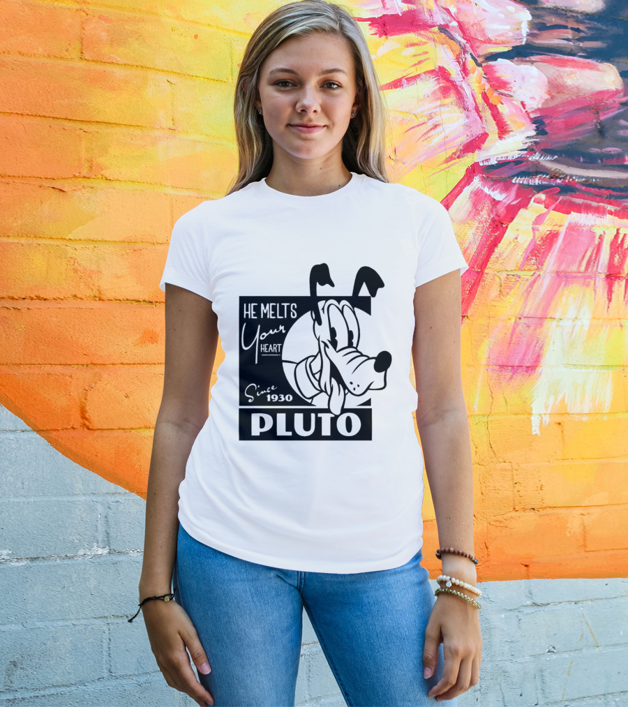 Pluto He Melts Your Heart Since 1930 T-Shirt