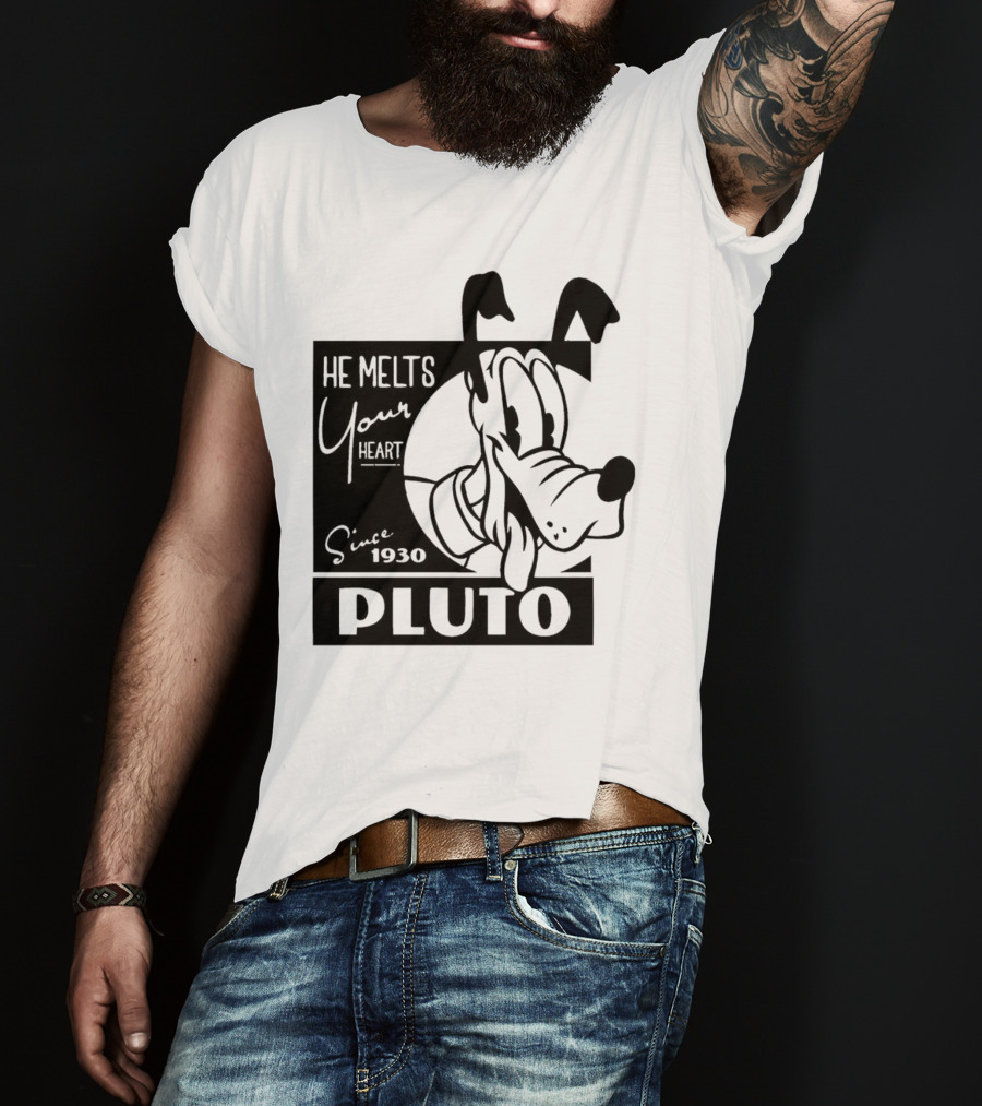 Pluto He Melts Your Heart Since 1930 T-Shirt