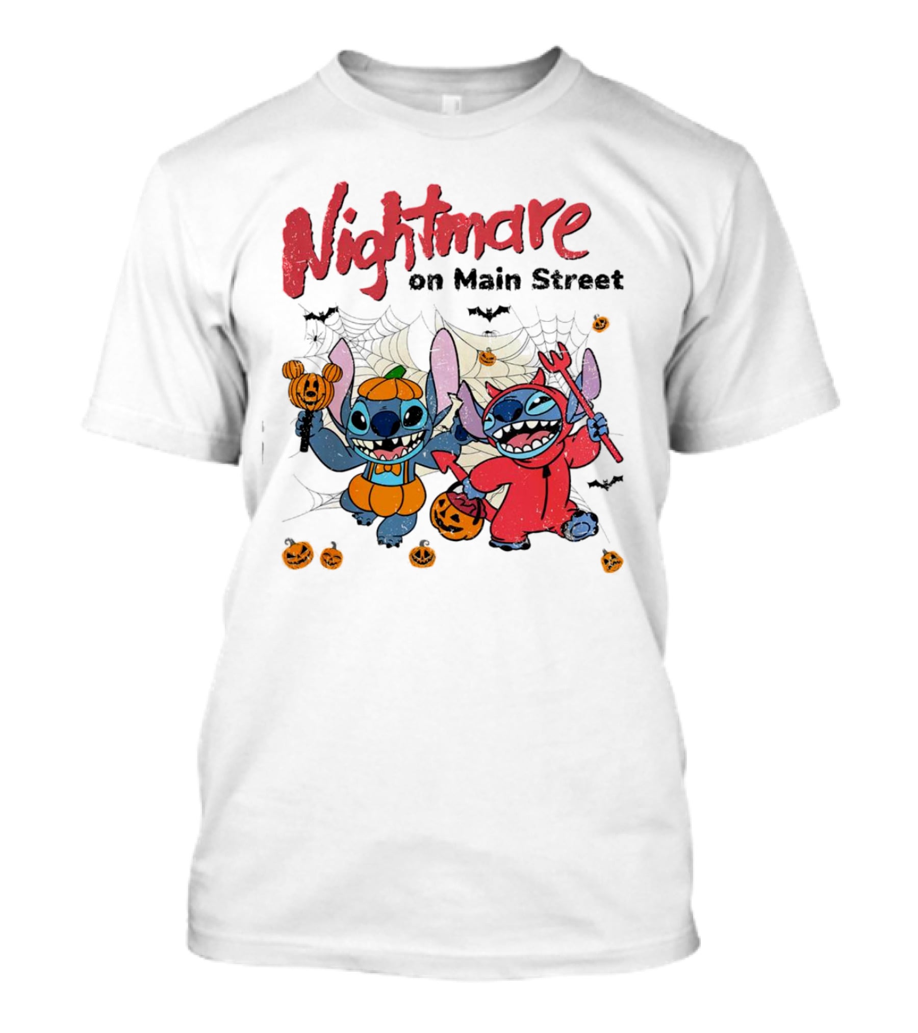 Nightmare On Main Street Halloween Disney Stitch T-Shirt