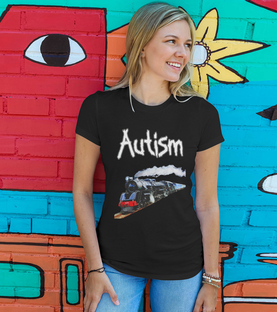 Autism Locomotive Journey 1275 Steam Engine T-Shirt