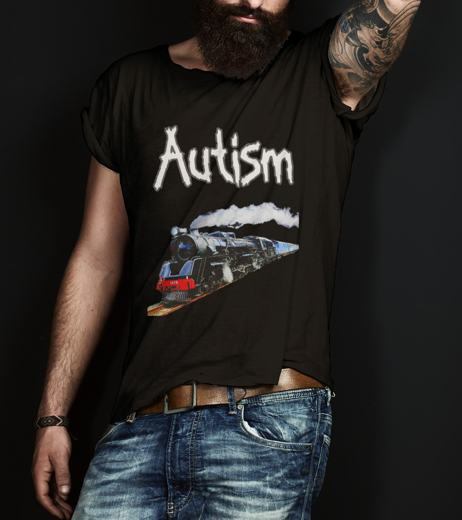 Autism Locomotive Journey 1275 Steam Engine T-Shirt