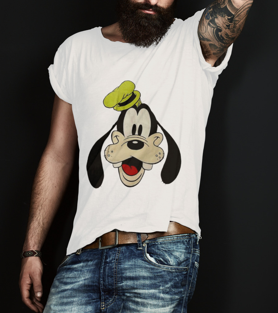 Yats Goofy Head Disney Character Face T-Shirt