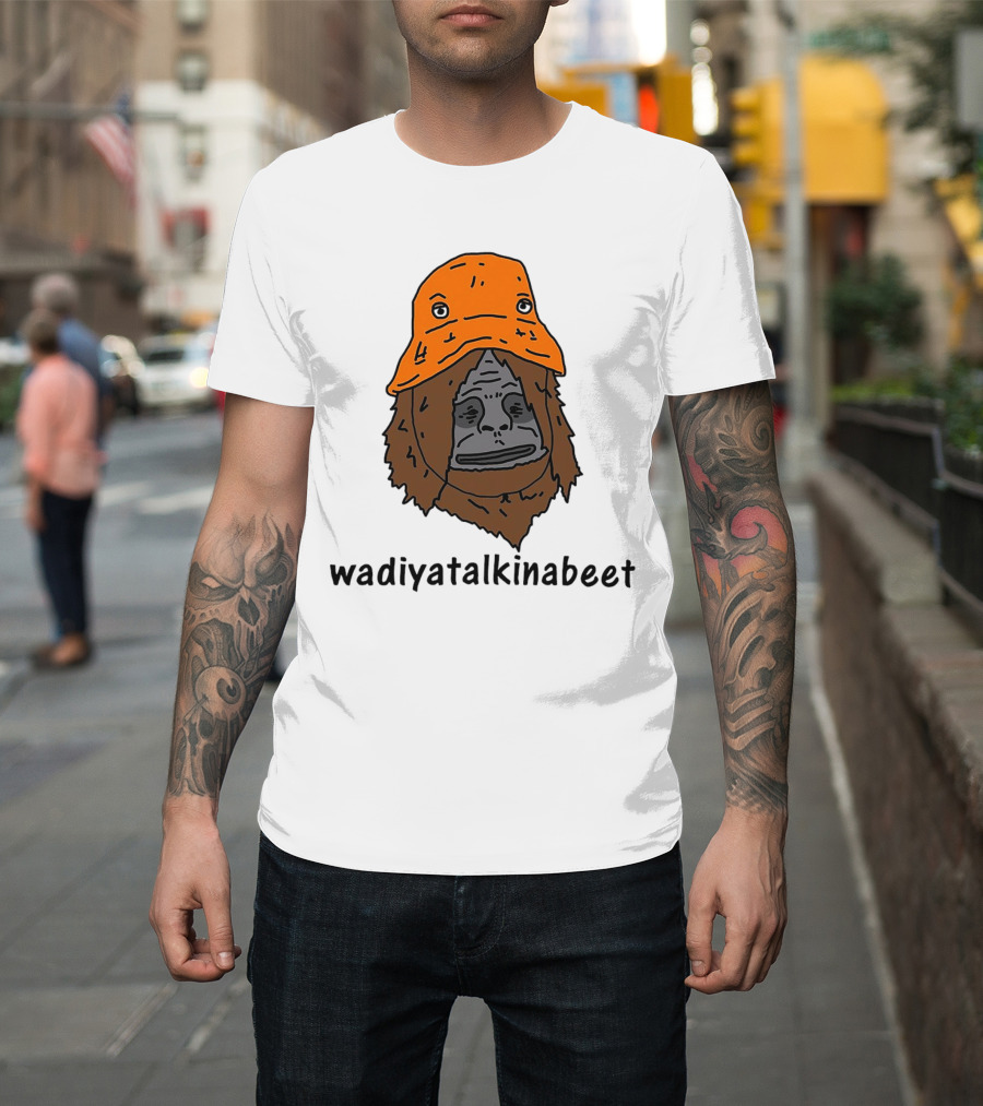 Big Lez Show Wadiyatalkinabeet Orange Hat Cartoon Character T-Shirt