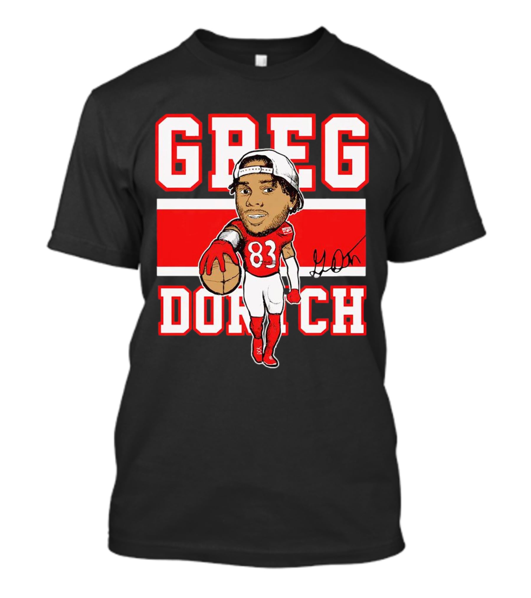 Greg Dortch 83 Arizona Cardinals Signature T-Shirt
