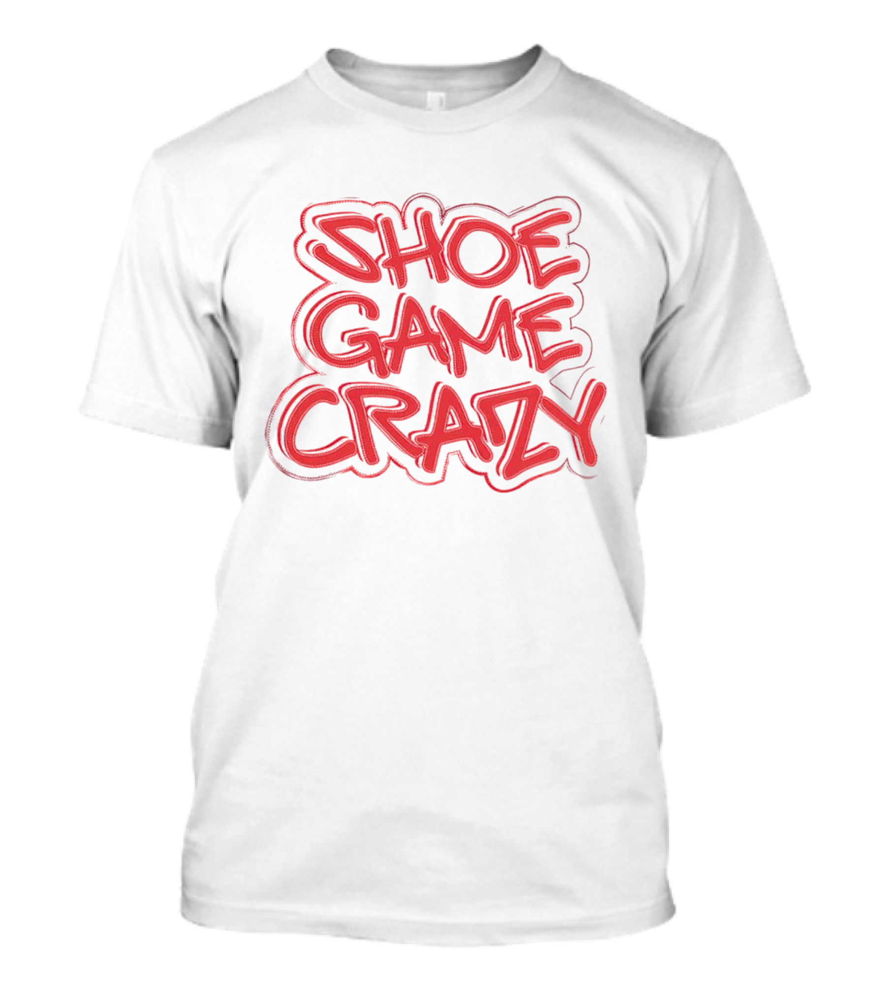 Shoe Game Crazy Red Graffiti T-Shirt