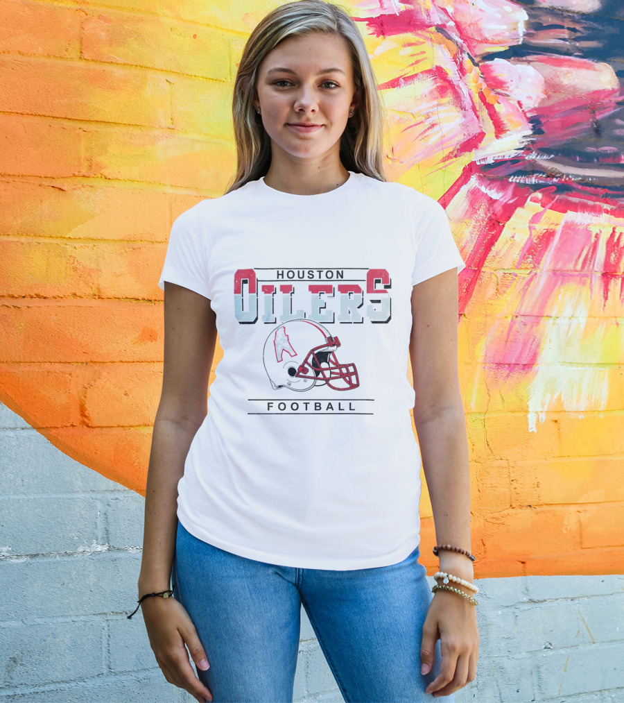Houston Oilers Football Helmet T-Shirt