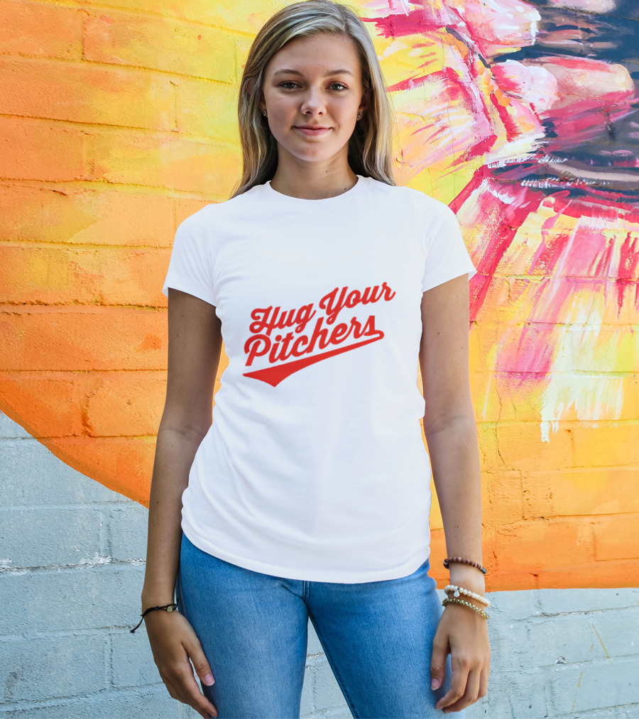 Baltimore Orioles Hug Your Pitchers Baseball Script T-Shirt