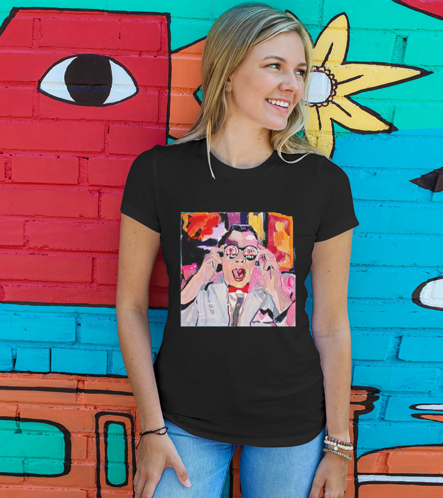 Pee Wee Herman 80s Jambi Playhouse Retro Glasses T-Shirt