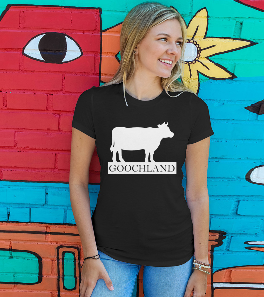 Goochland Cow Silhouette White T-Shirt