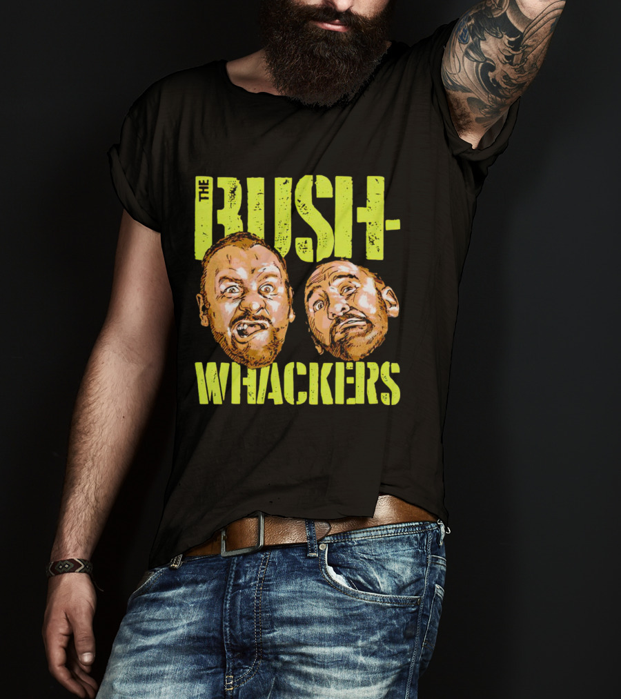 The Bushwhackers Wrestling Legends Bold Retro Faces T-Shirt