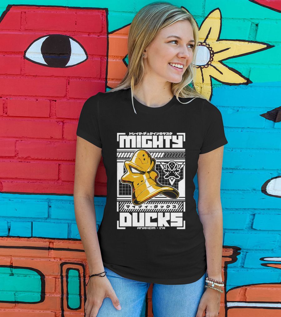 Mighty Ducks Anaheim CA Hockey Mask T-Shirt