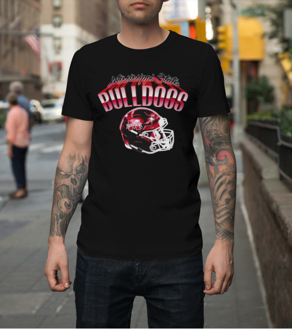 Shirt: Mississippi State Bulldogs Helmet T-Shirt Mississippi State Bulldogs Helmet T-Shirt