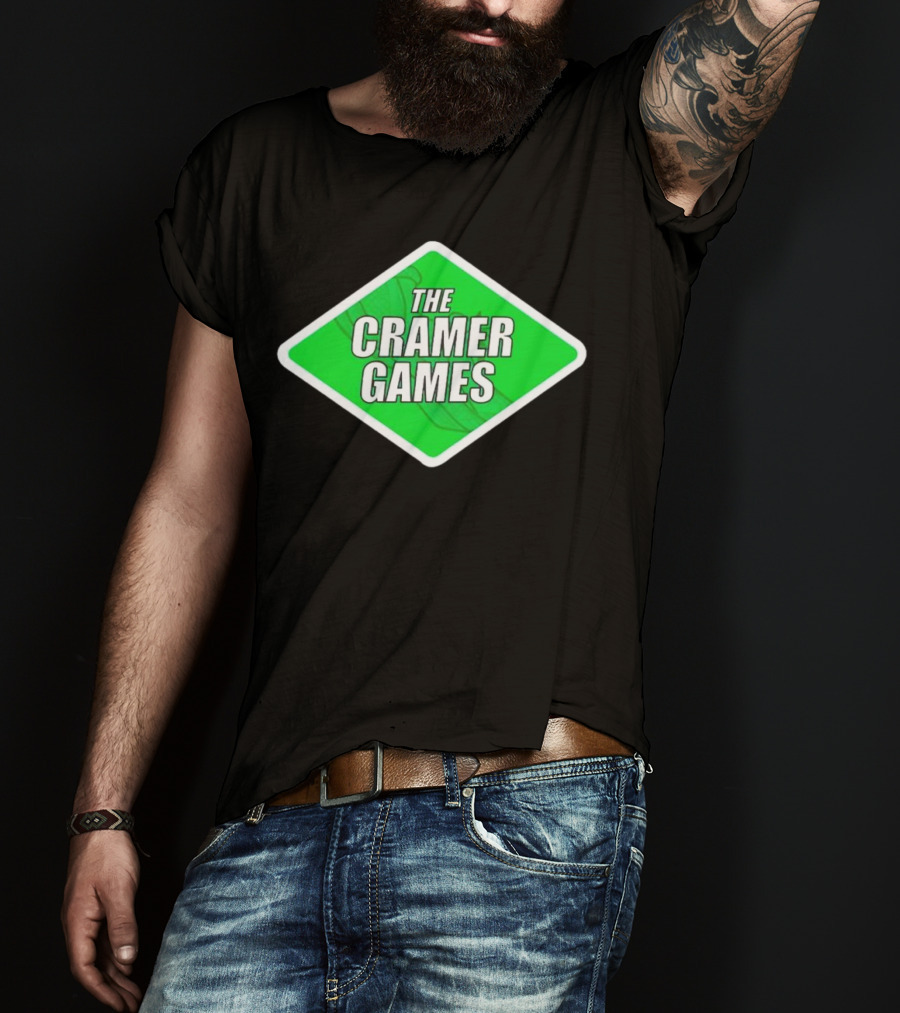 The Cramer Games Green Diamond Logo With Roller Coaster Element T-Shirt