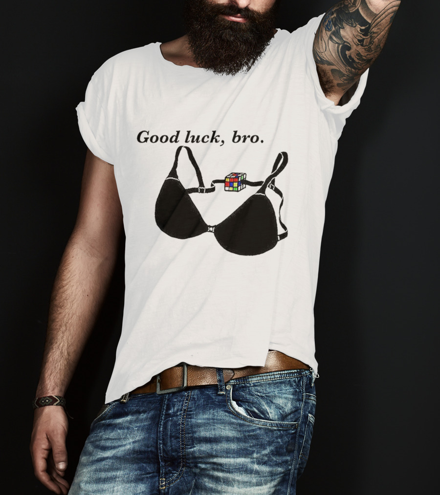 Good Luck Bro Rubik's Cube Bra T-Shirt