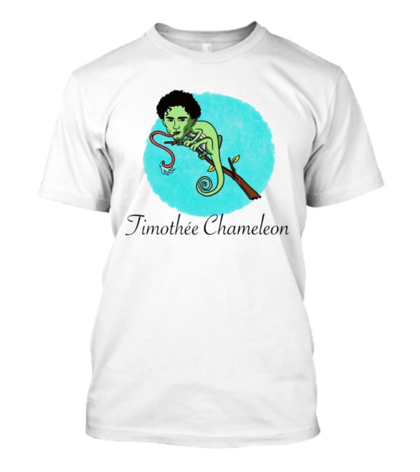 Timothée Chameleon With Green Lizard And Curled Tongue T-Shirt