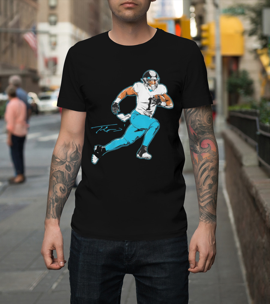 Travis Etienne Jacksonville Jaguars Signature Pose T-Shirt