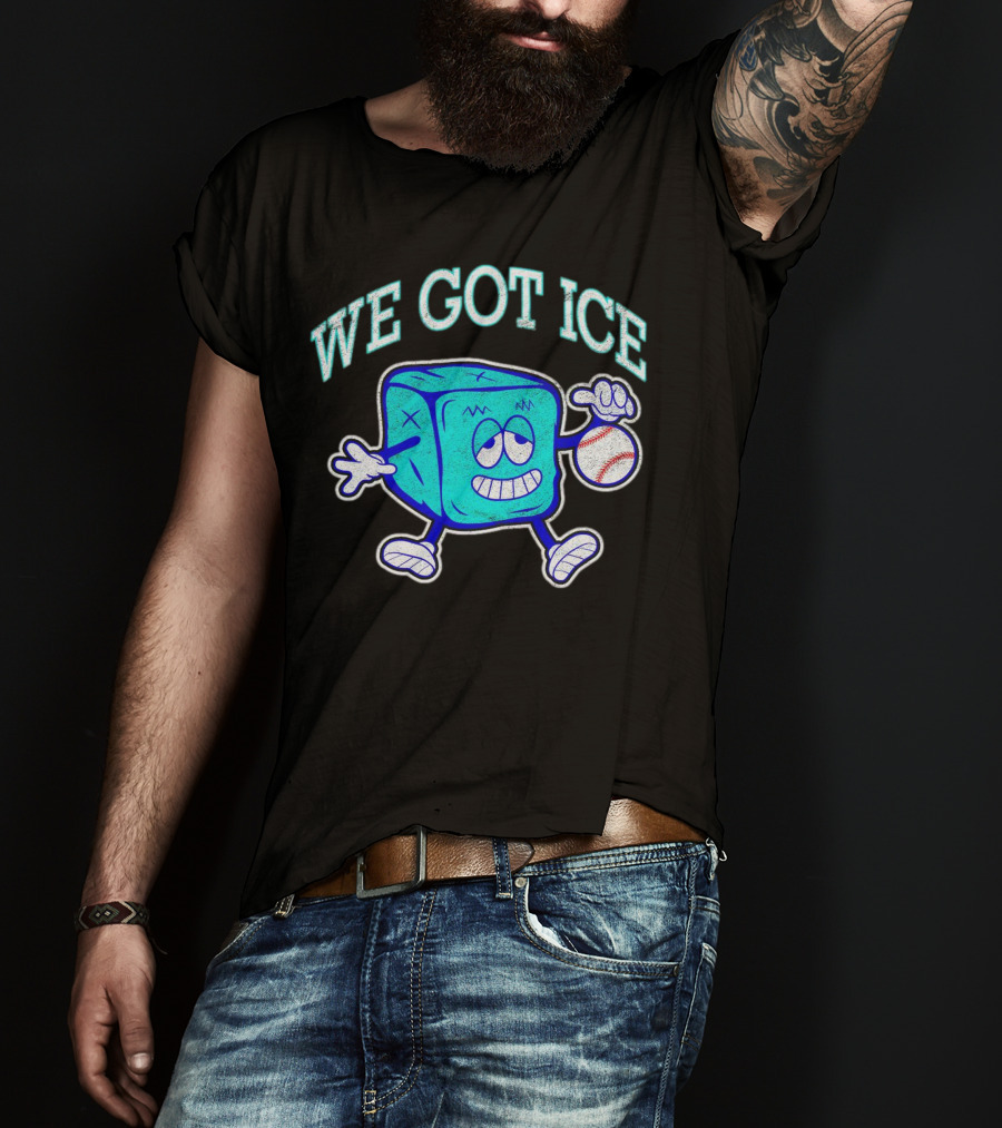 We Got Ice 90s Baseball Mascot T-Shirt