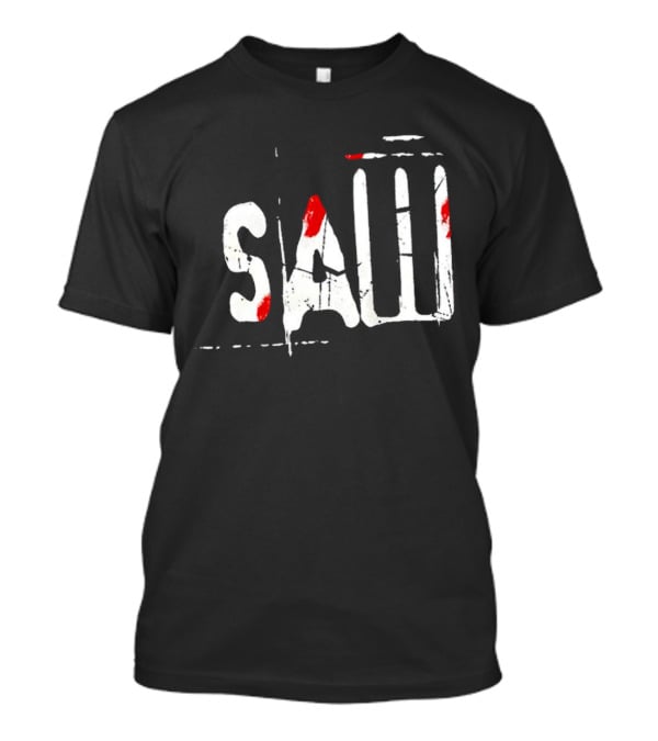 Saw Horror Bloody Lettering T-Shirt