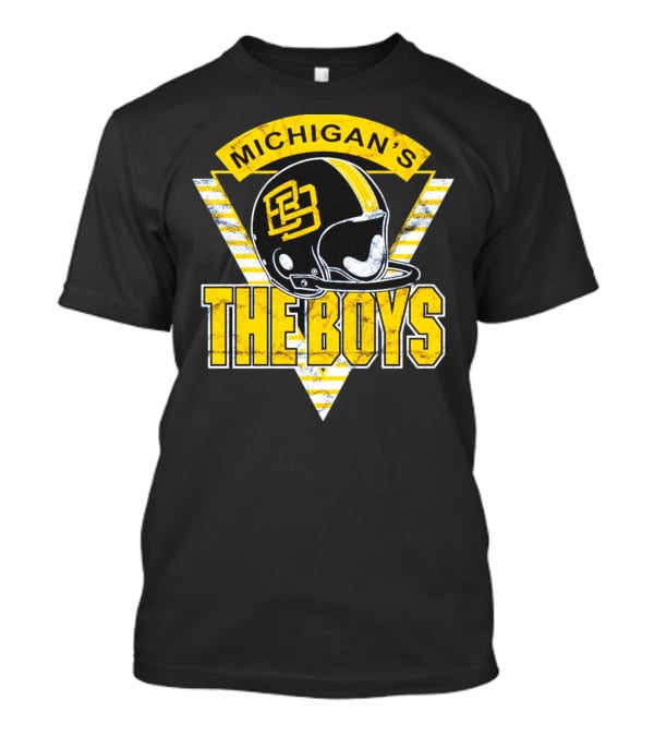 Michigan's The Boys Football Helmet T-Shirt