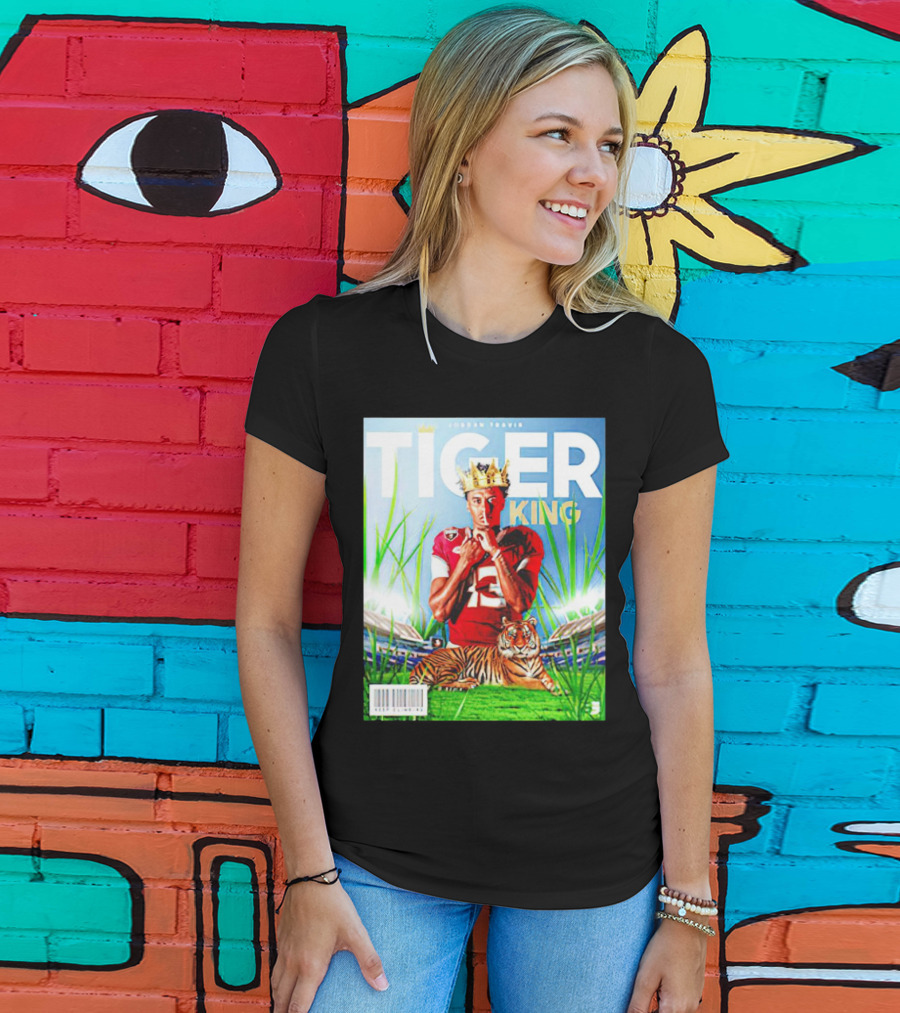 Jordan Travis Tiger King Florida State Seminoles Football Magazine Cover T-Shirt