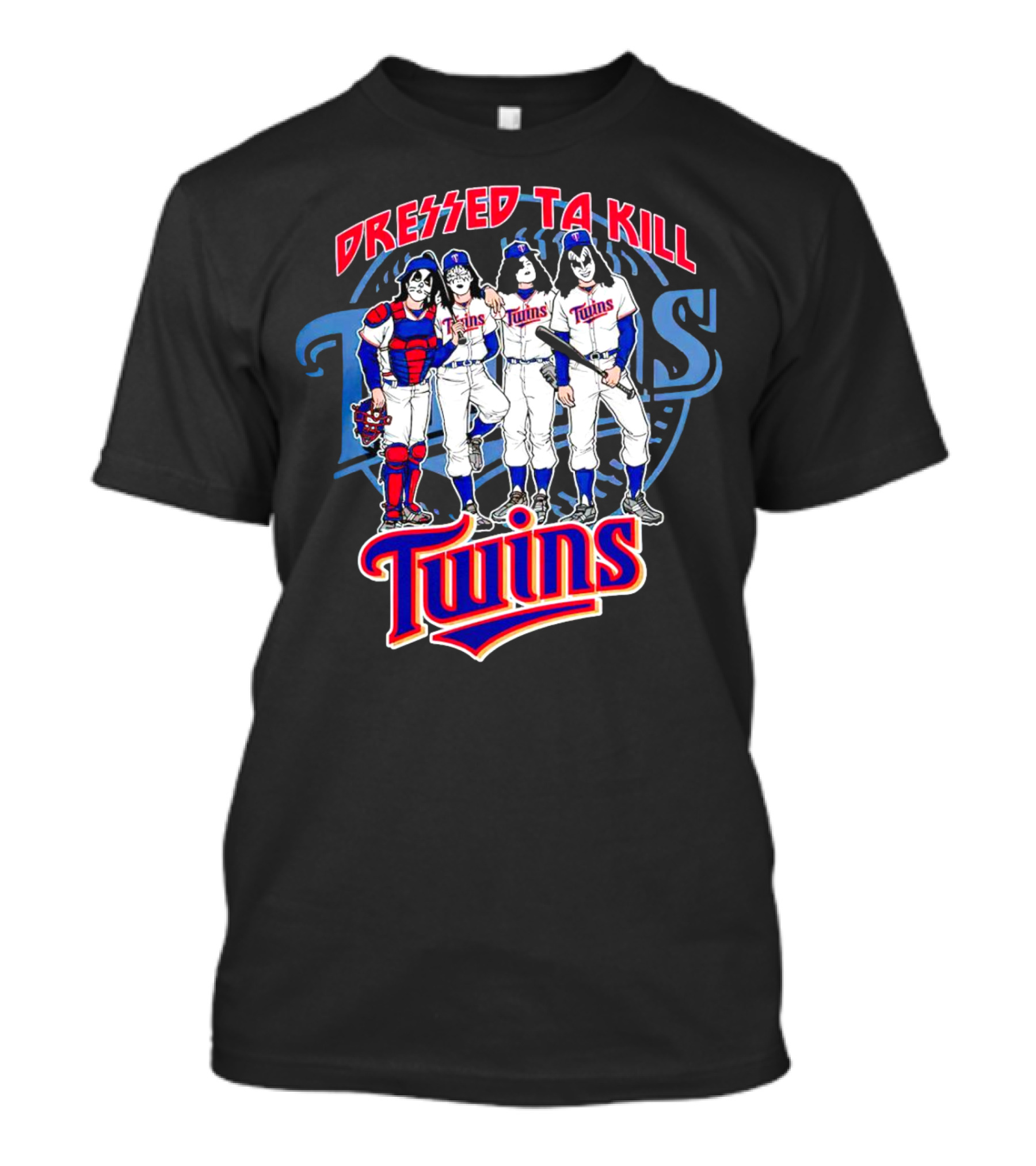 MLB X Minnesota Twins Dressed To Kill Twins Players In Iconic Makeup And Costumes T-Shirt