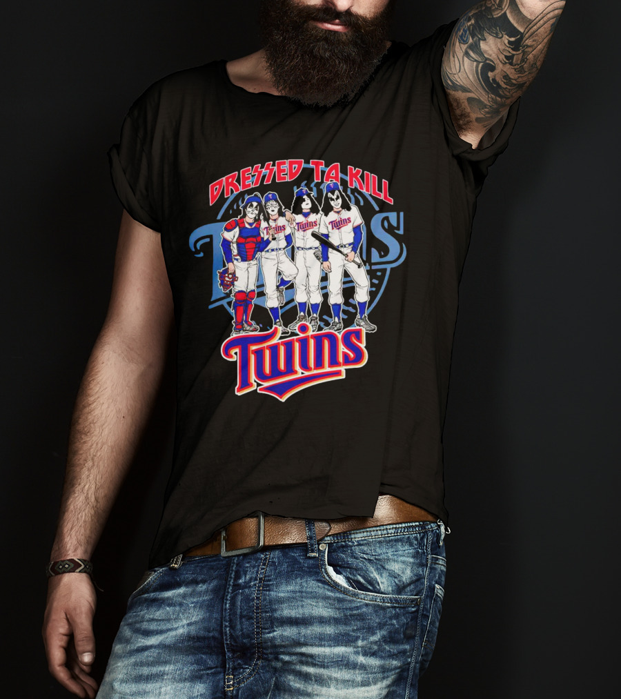 MLB X Minnesota Twins Dressed To Kill Twins Players In Iconic Makeup And Costumes T-Shirt