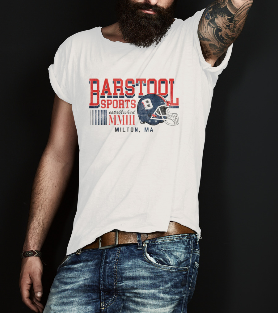 Established MMIII Milton MA Football Helmet T-Shirt