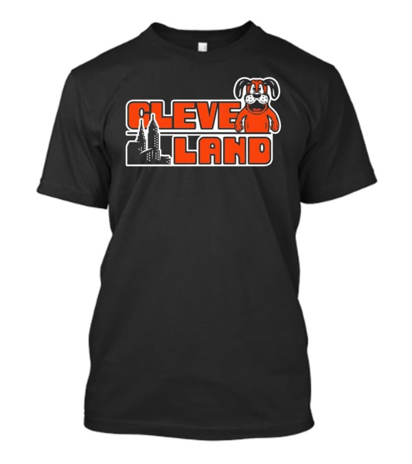 Cleveland City Browns Skyline Dog T-Shirt