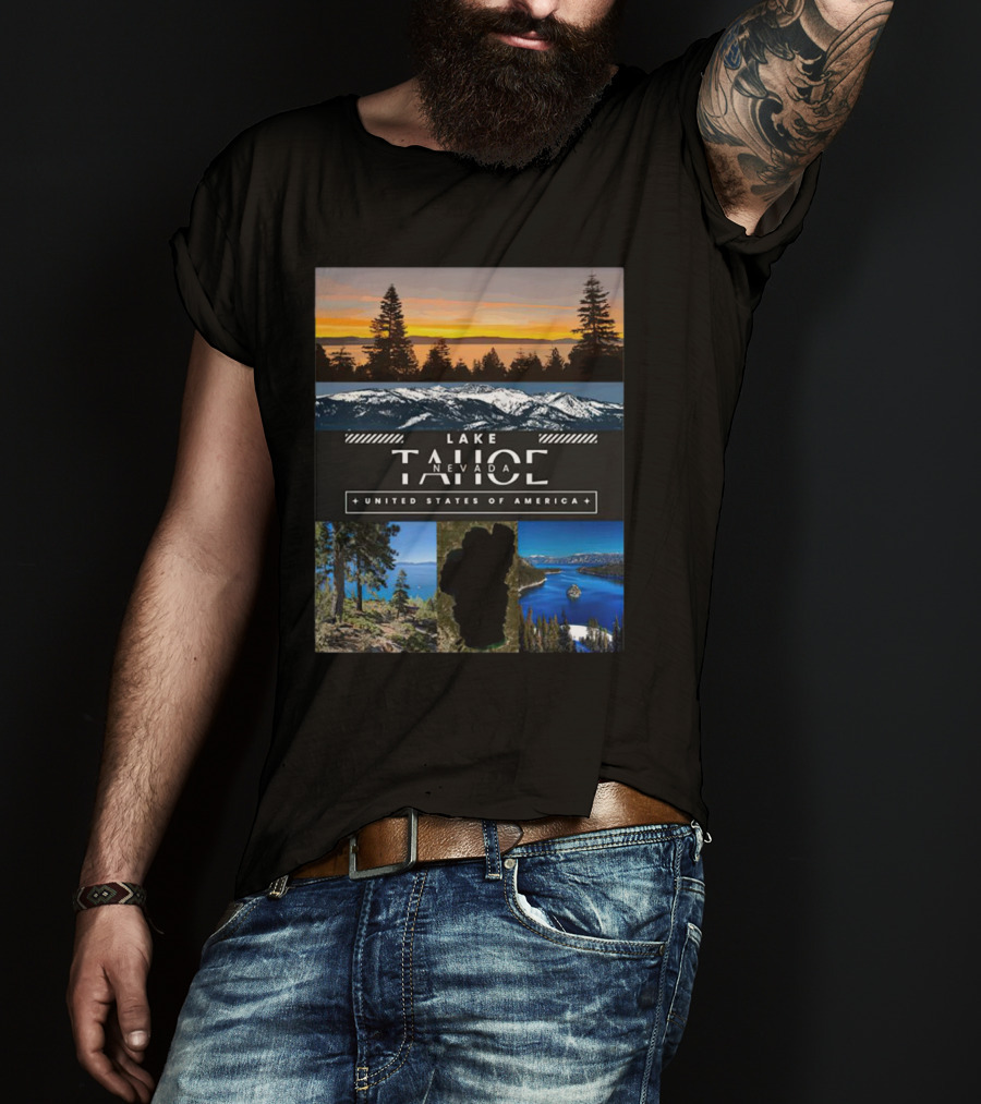 Lake Tahoe Nevada Scenic Views United States Of America T-Shirt