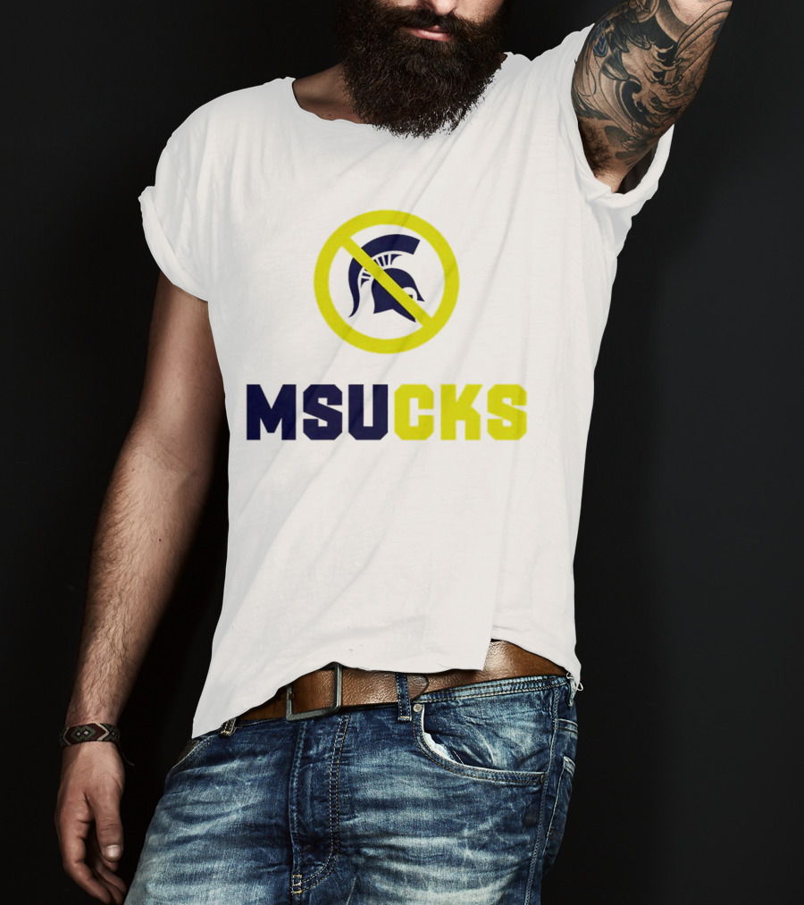 MSU Spartans MSUCKS Rivalry Ban T-Shirt