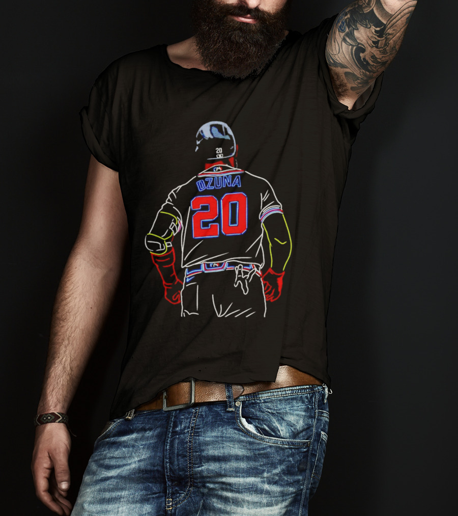 Marcell Ozuna 20 Atlanta Braves Baseball Jersey T-Shirt
