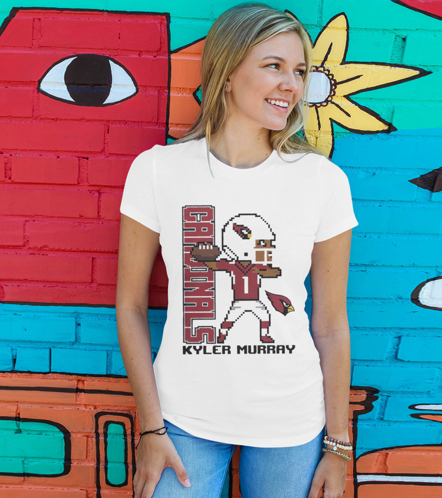 Cardinals Kyler Murray Arizona Football Pixel T-Shirt