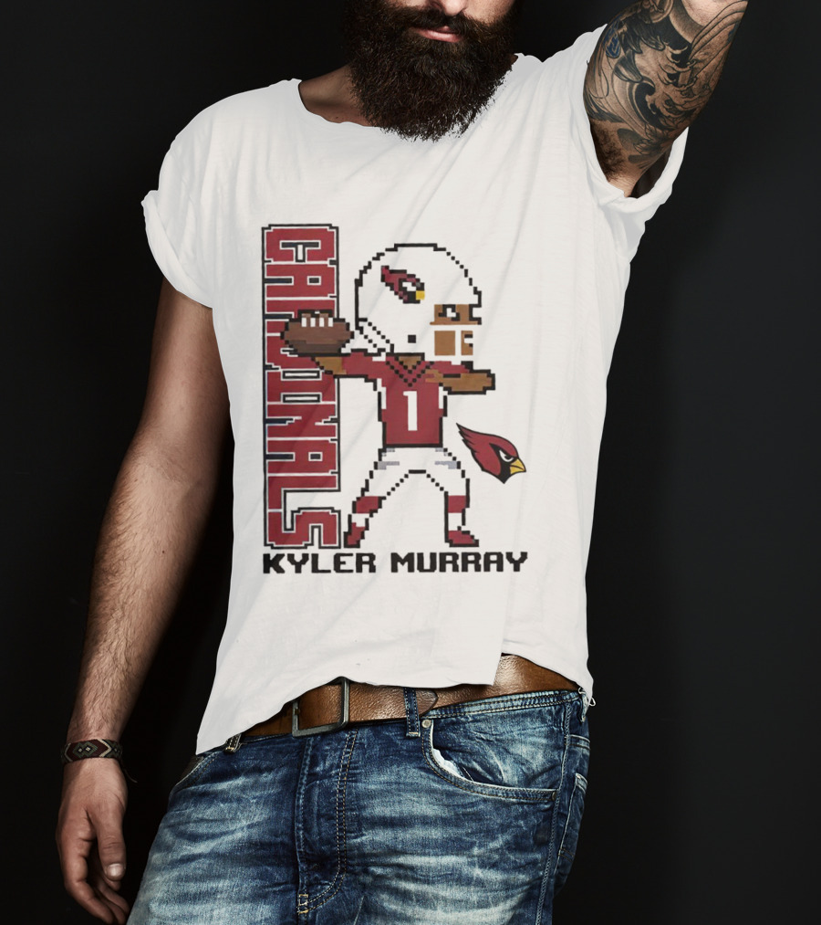 Cardinals Kyler Murray Arizona Football Pixel T-Shirt