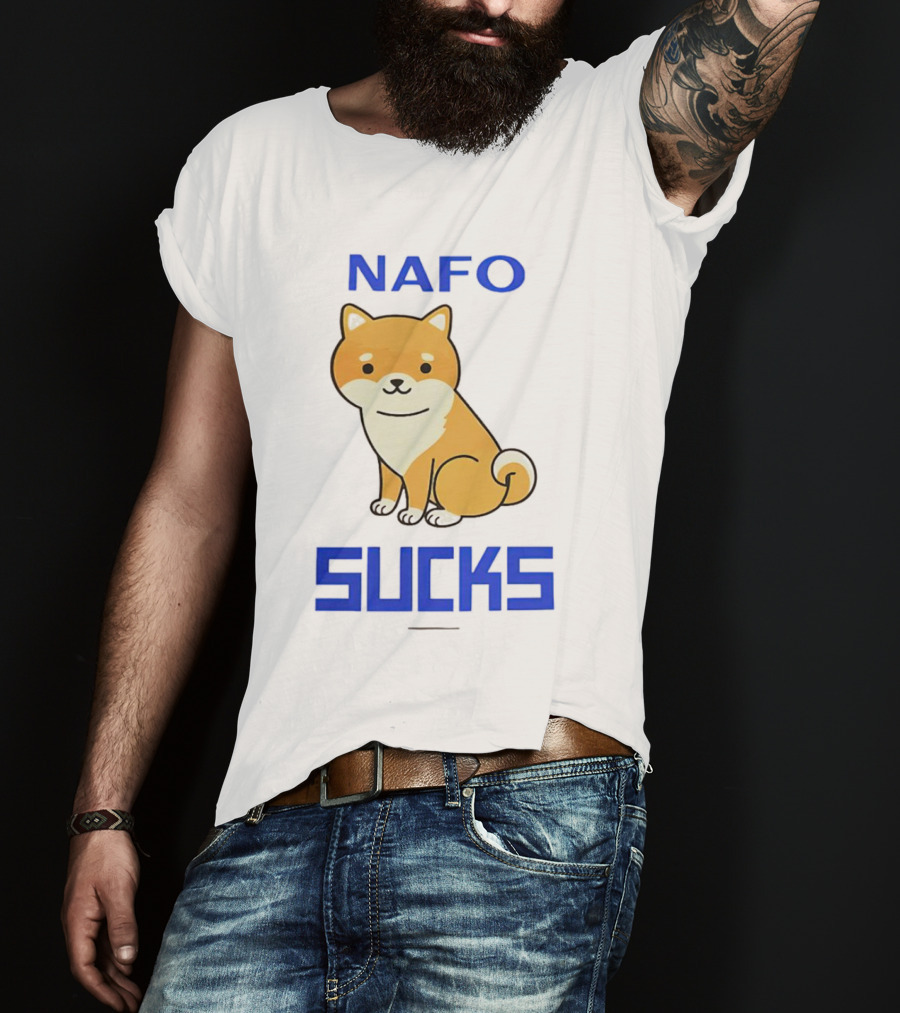 NAFO Furry Dog Meme Critique T-Shirt